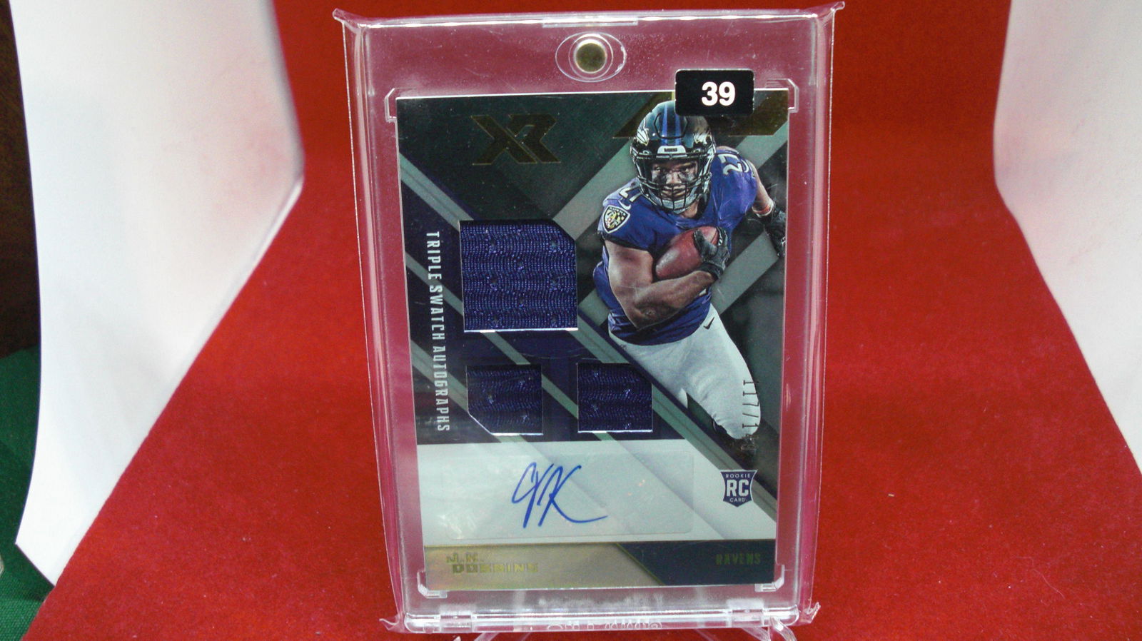 j.k dobbins signatrue/jersey rookie #117/149 (1 of 1)