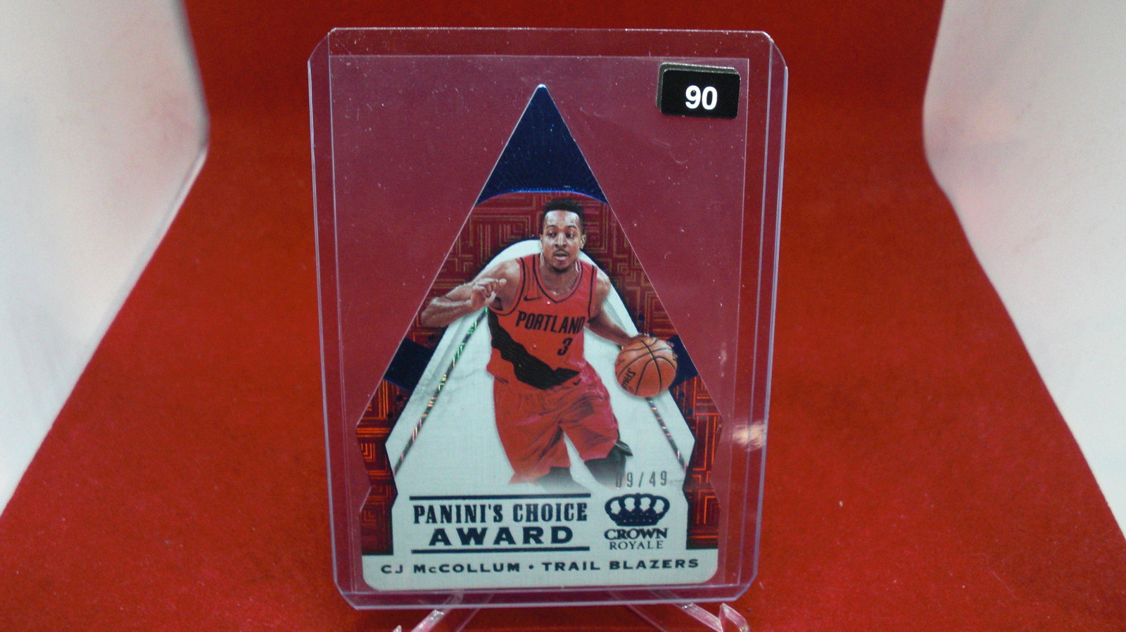 cj mcollum crown royal #09/49: in top loader