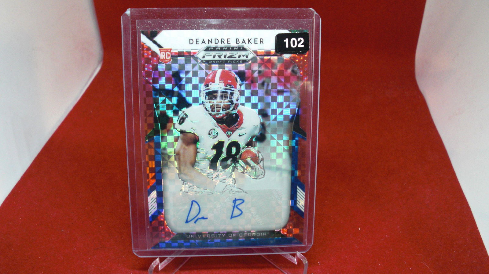 deandre baker rookie prizm signature #82/99 (1 of 1)