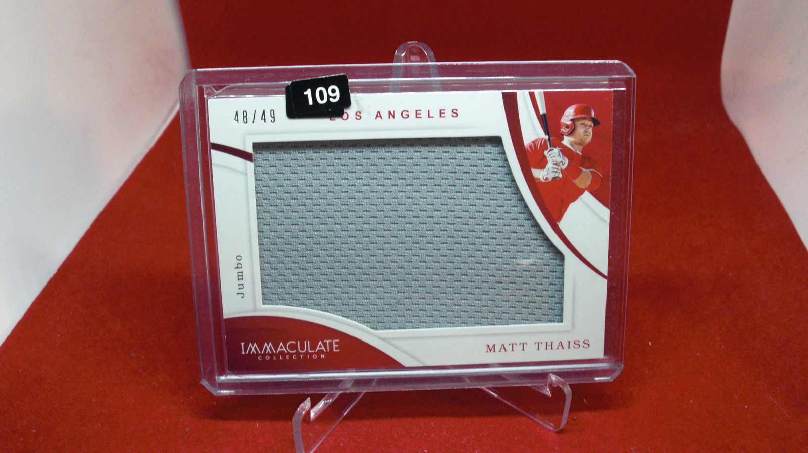 matt thaiss immaculate jumbo jersey #48/49 (1 of 1)