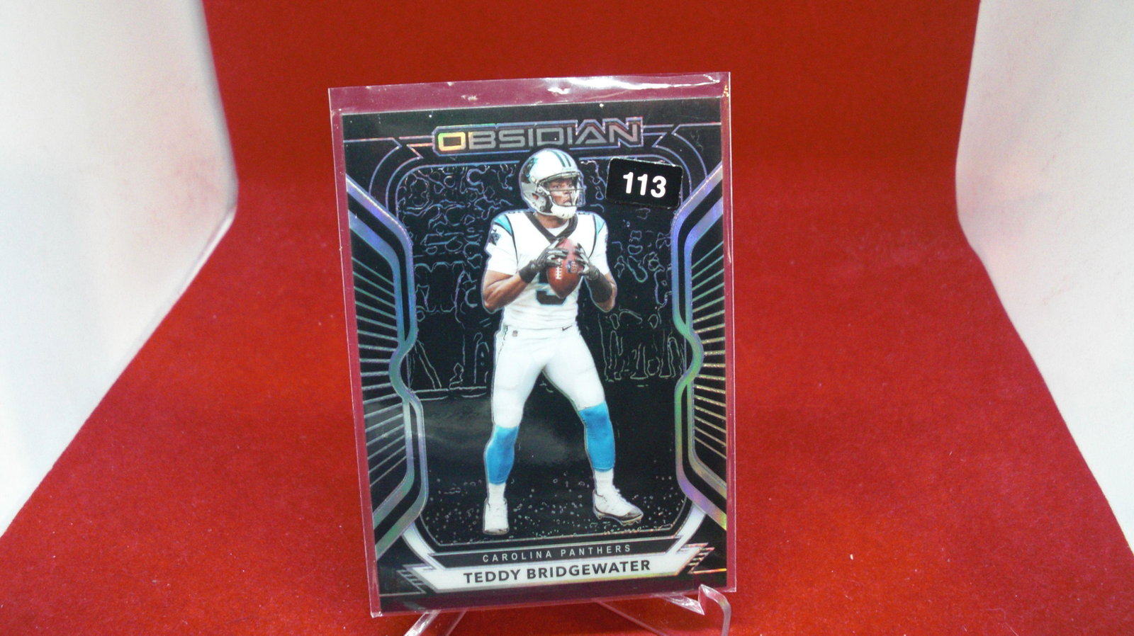 teddy bridgewater obsidian #087/100: panthers