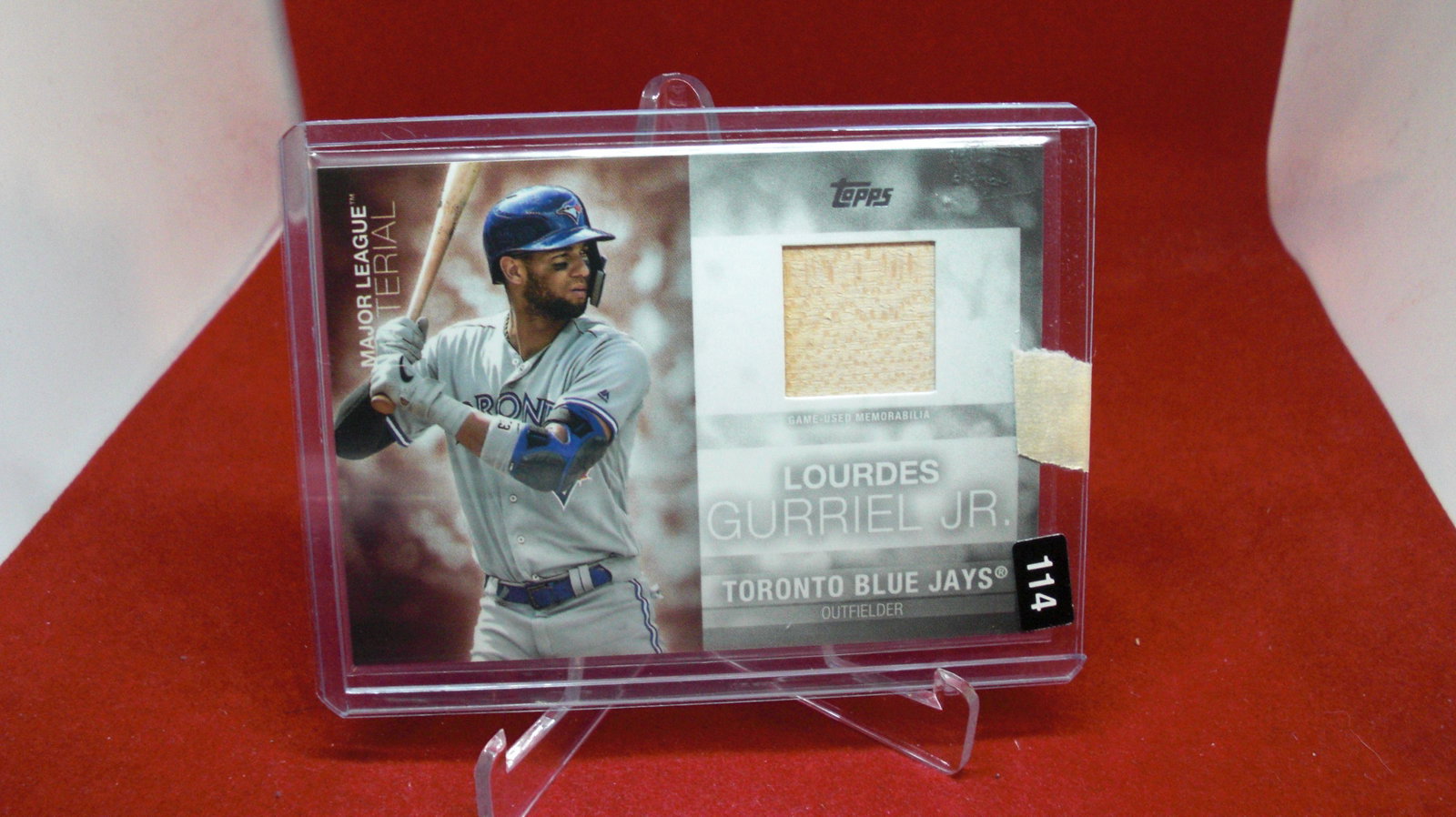 lourdes gurriel jr game used bat: in top loader