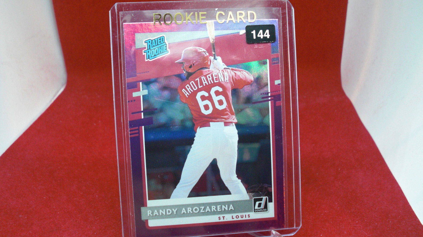 randy arozarena rated rookie purple no.51: in top loader