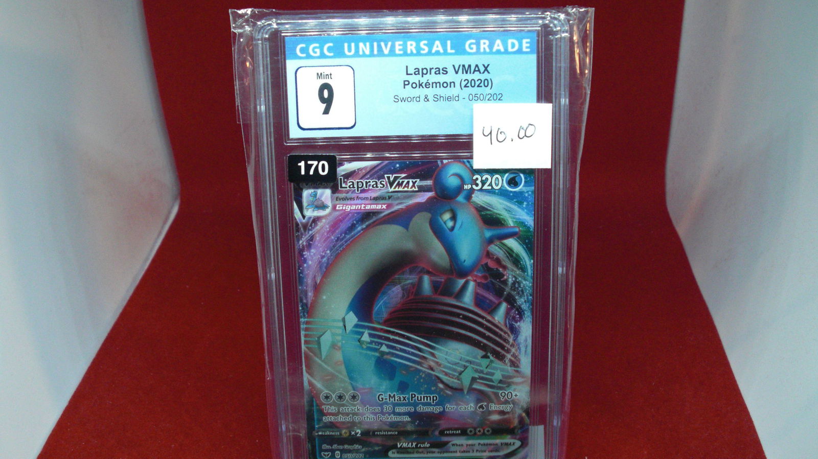 cgc graded laoras vmax pokemon mint 9 (1 of 1)