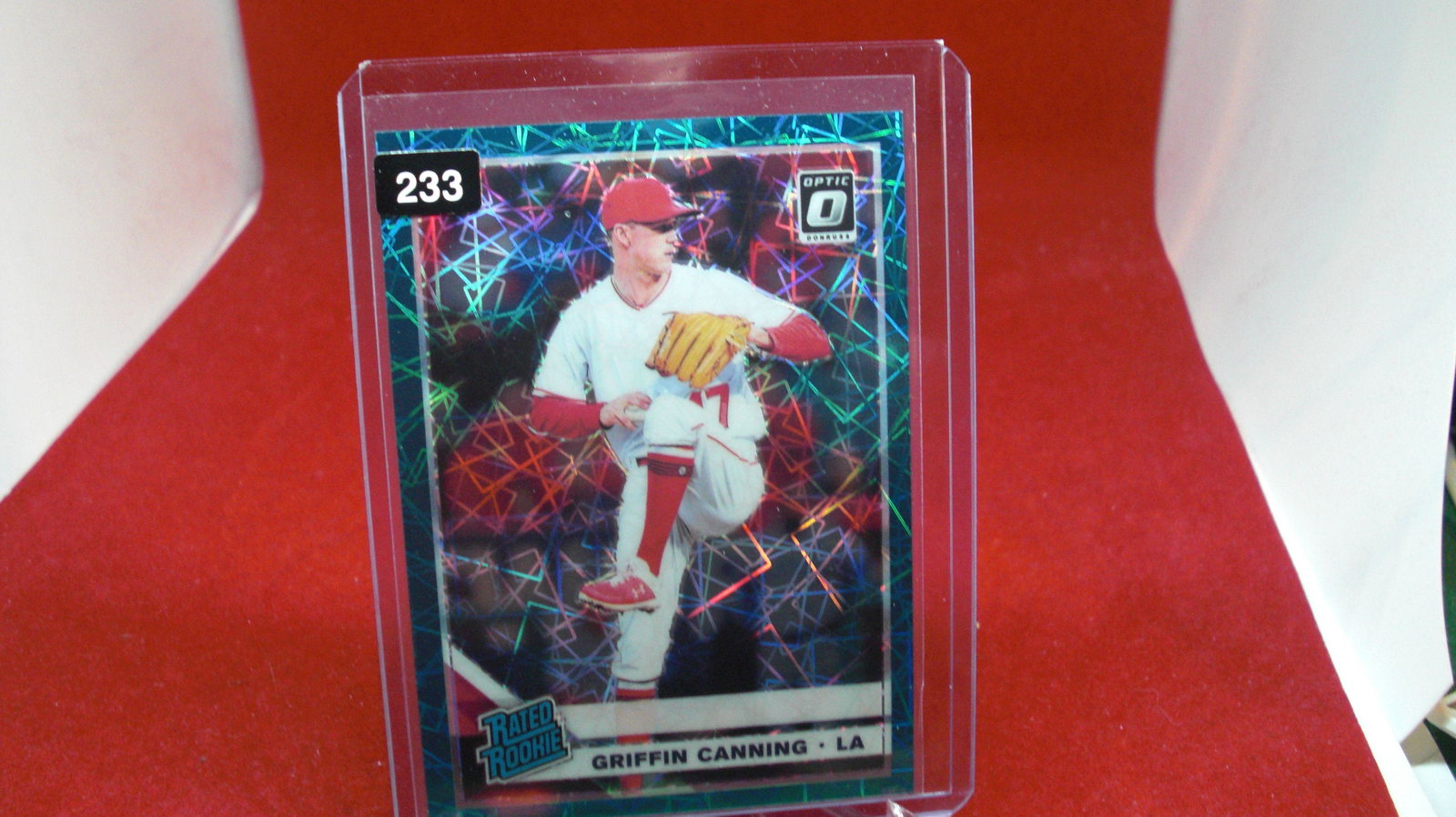 griffin canning rated rookie optic #16/35: in top loader