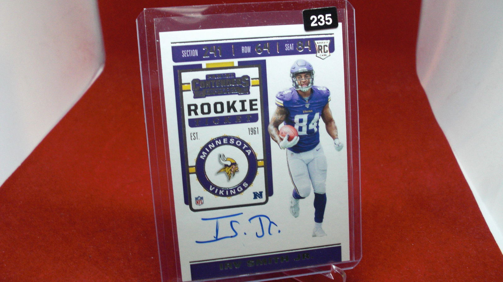 irv smith jr rookie signature (1 of 1)