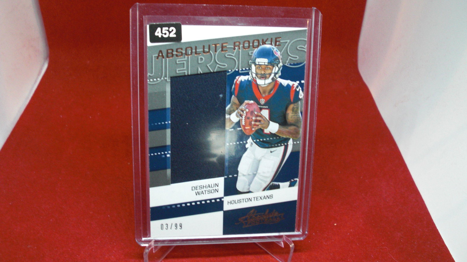 deshaun watson jersey #03/99: in top loader