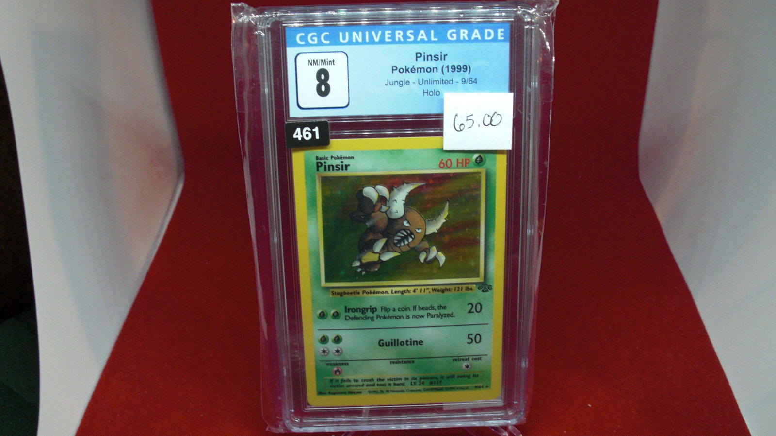 cgc graded pinsir pokemon mint 8 (1 of 1)