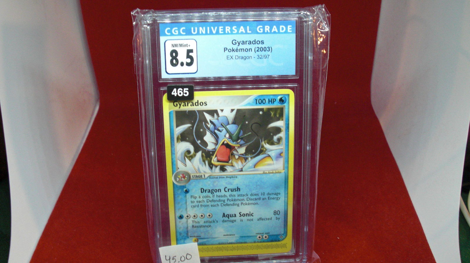 cgc graded gyarados pokemon mint 8.5 (1 of 1)