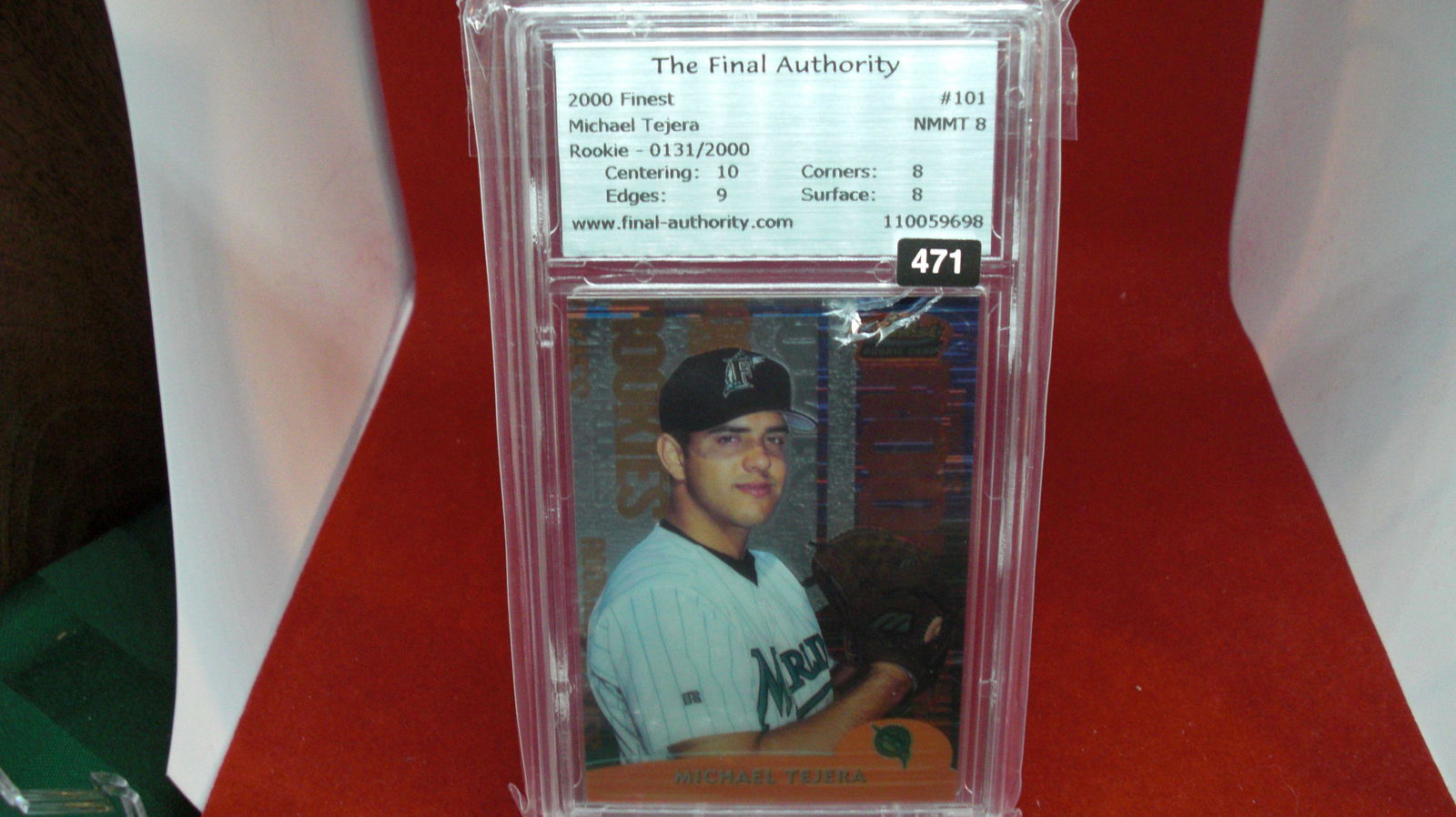 the final authority graded michael tejera rookie mint 8 (1 of 1)