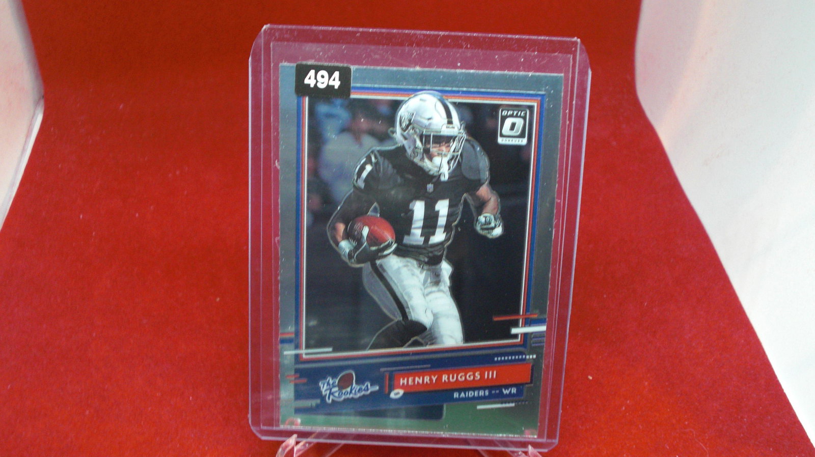 henry ruggs the rookies optic: in top loader