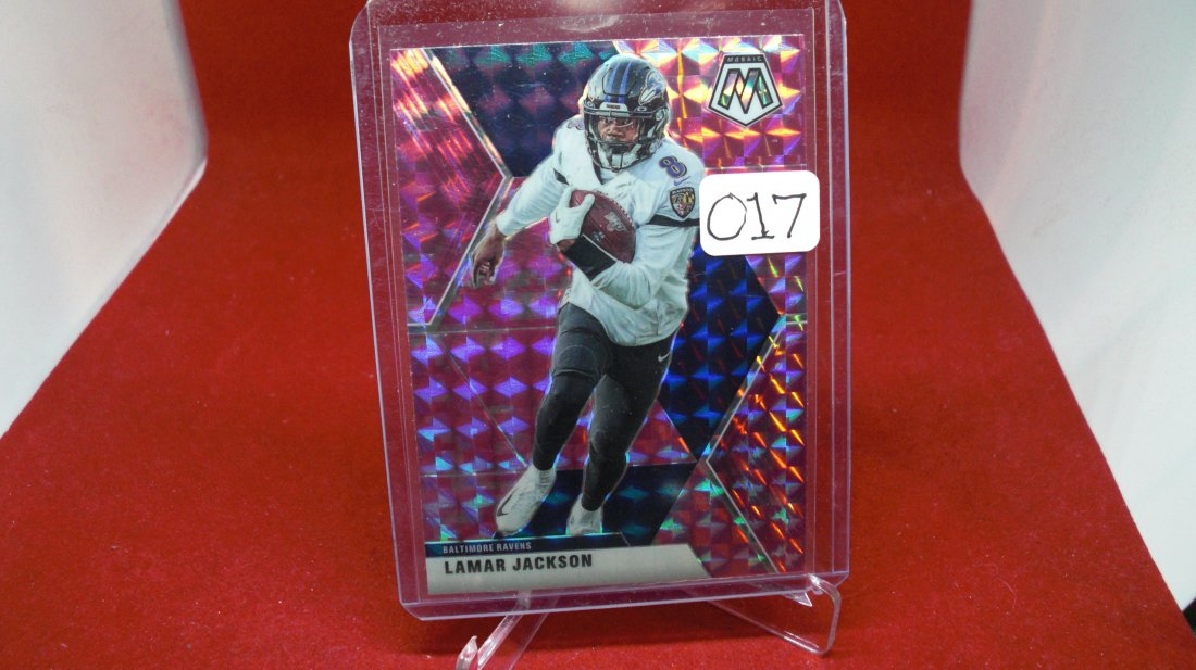 Lamar Jackson Pink Prizm (1 of 1)