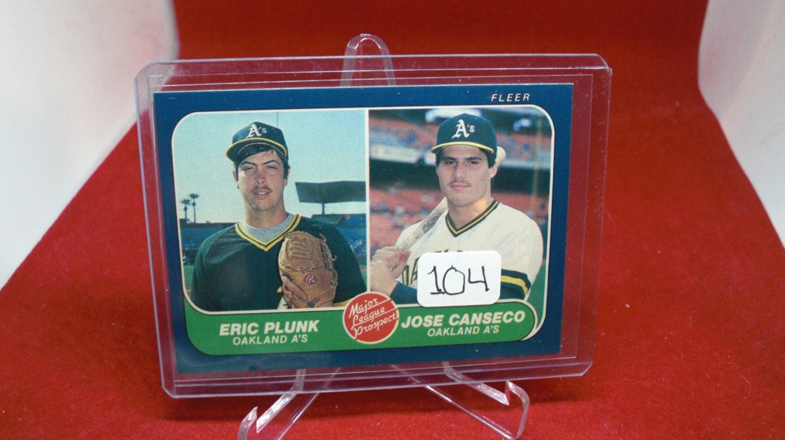 Eric Plunk/Jose Canseco RC: Eric Plunk/Jose Canseco