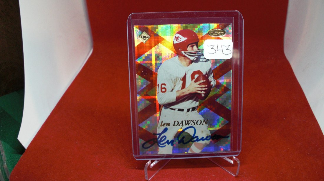 Len Dawson Signature: Len Dawson Signature