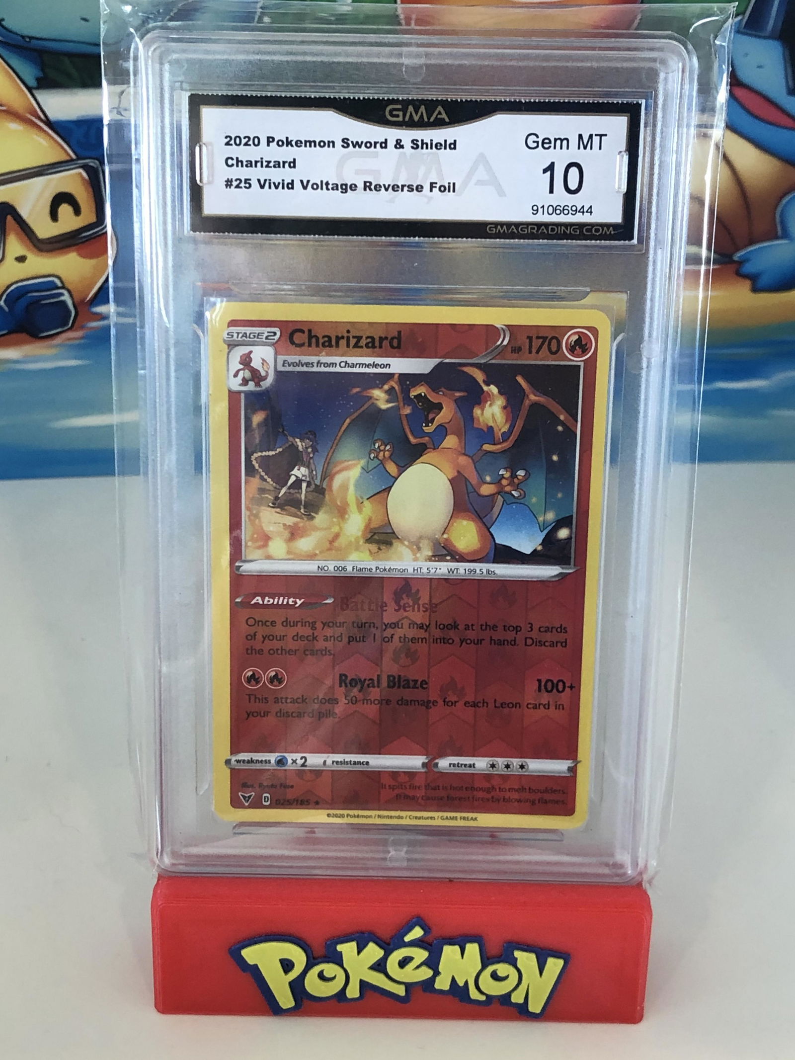 Reverse Holo Vivid Voltage Charizard GMA 10 (1 of 1)