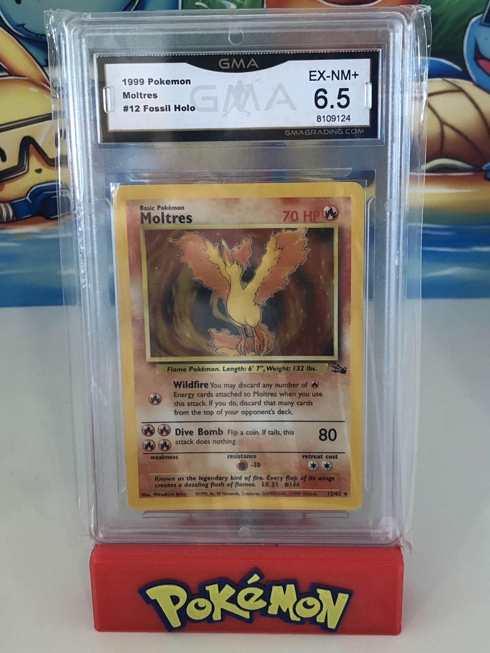 Holographic Fossil Set Moltres GMA 6.5 (1 of 1)