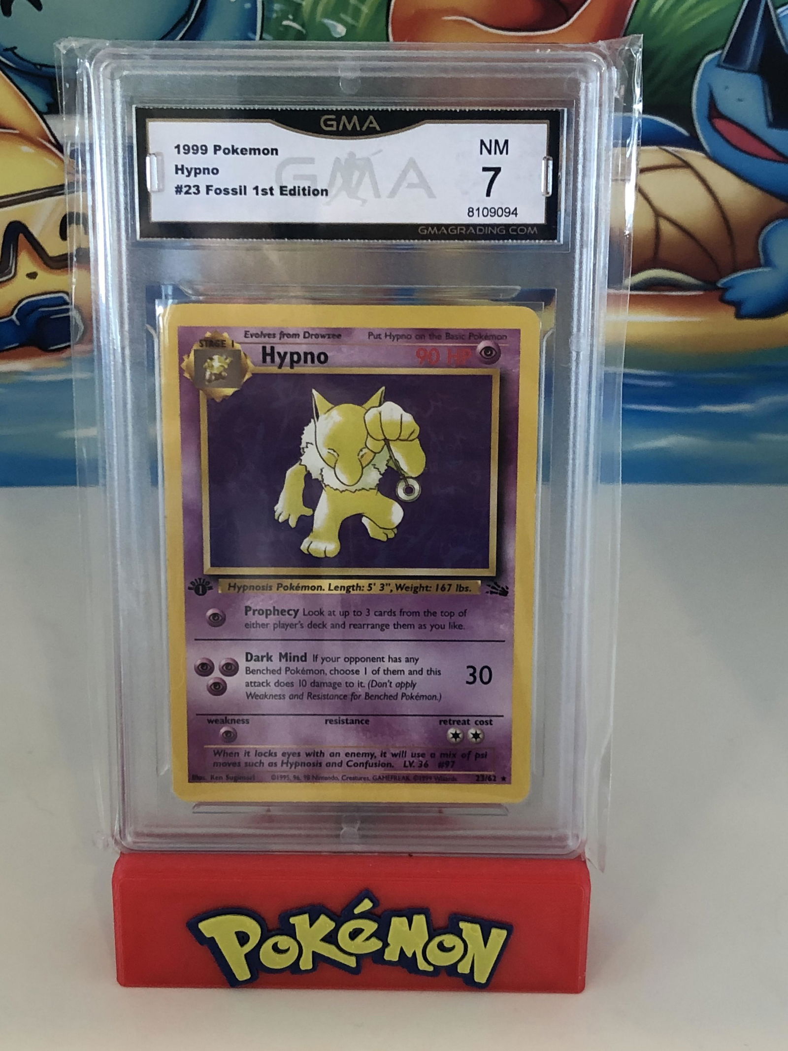 1st Edition Fossil Hypno GMA 7 (1 of 1)
