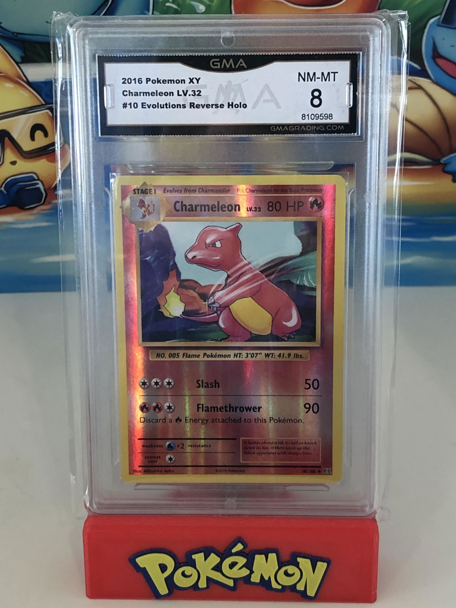 XY Evolutions Reverse Holo Charmeleon GMA 8 (1 of 1)