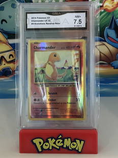 XY Evolutions Reverse Holo Charmander GMA 7.5: GMA Graded Pokemon Card