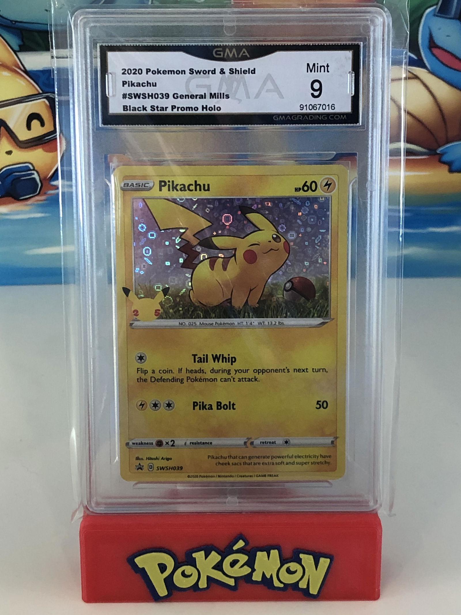 25th Anniversary General Mills Holo Pikachu GMA 9 (1 of 1)