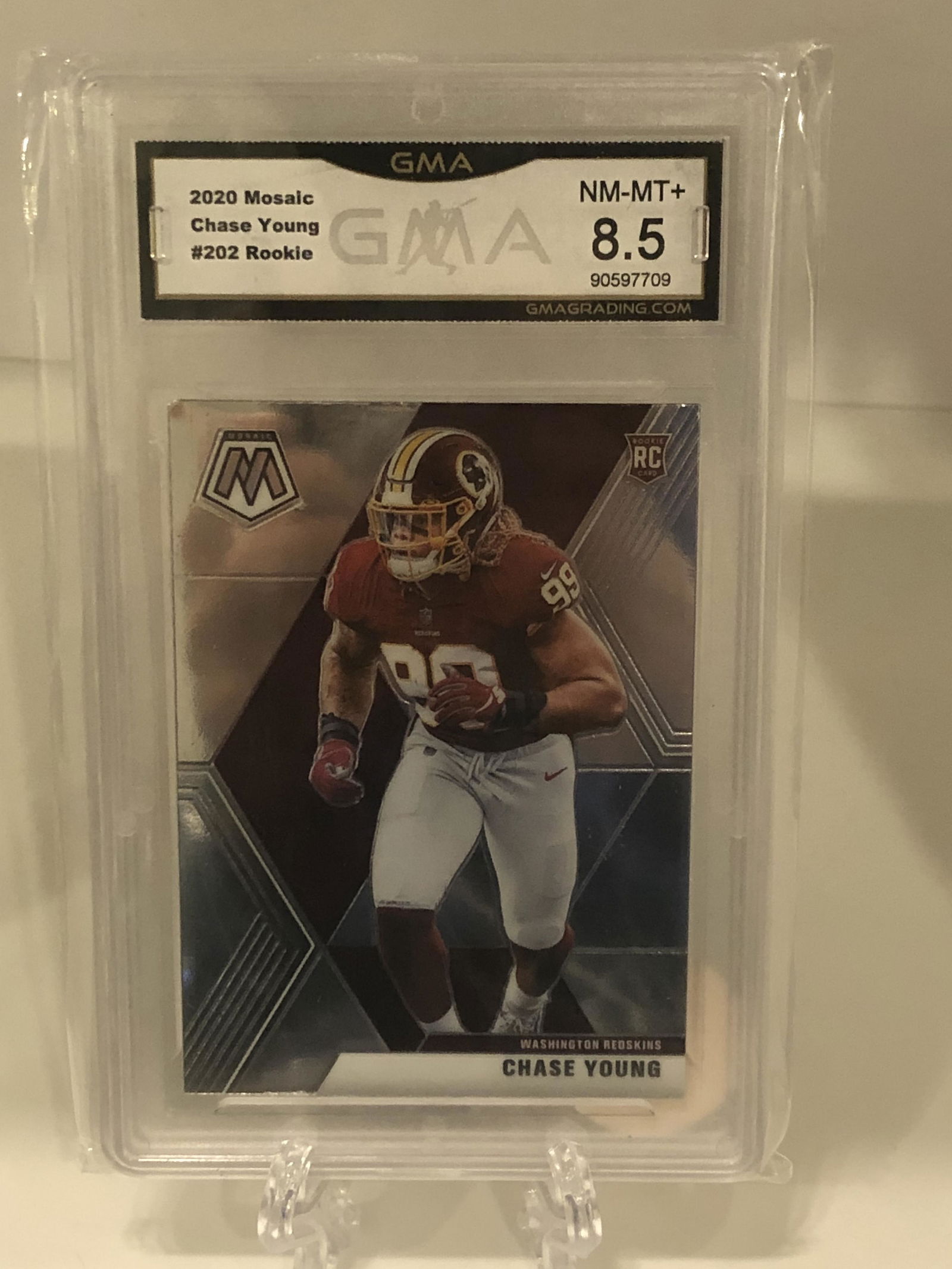 Chase Young Mosaics Rookie GMA 8.5 (1 of 1)