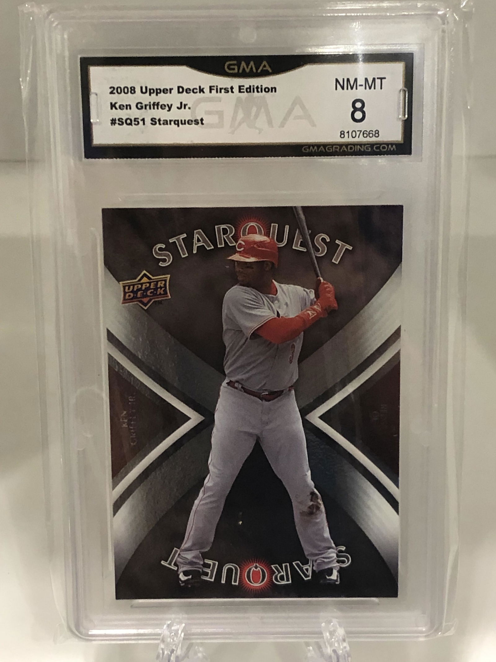 Ken Griffey Jr Upper Deck First Edition Starquest GMA 8 (1 of 1)