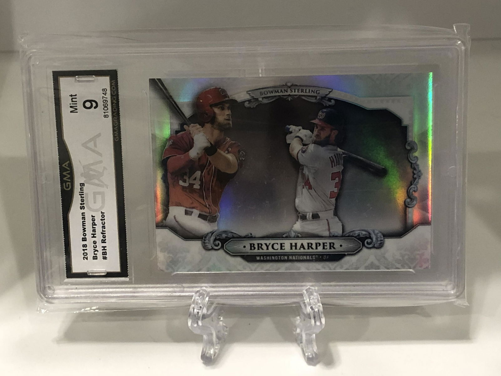 Bryce Harper Bowman Sterling Refractor GMA 9 (1 of 1)