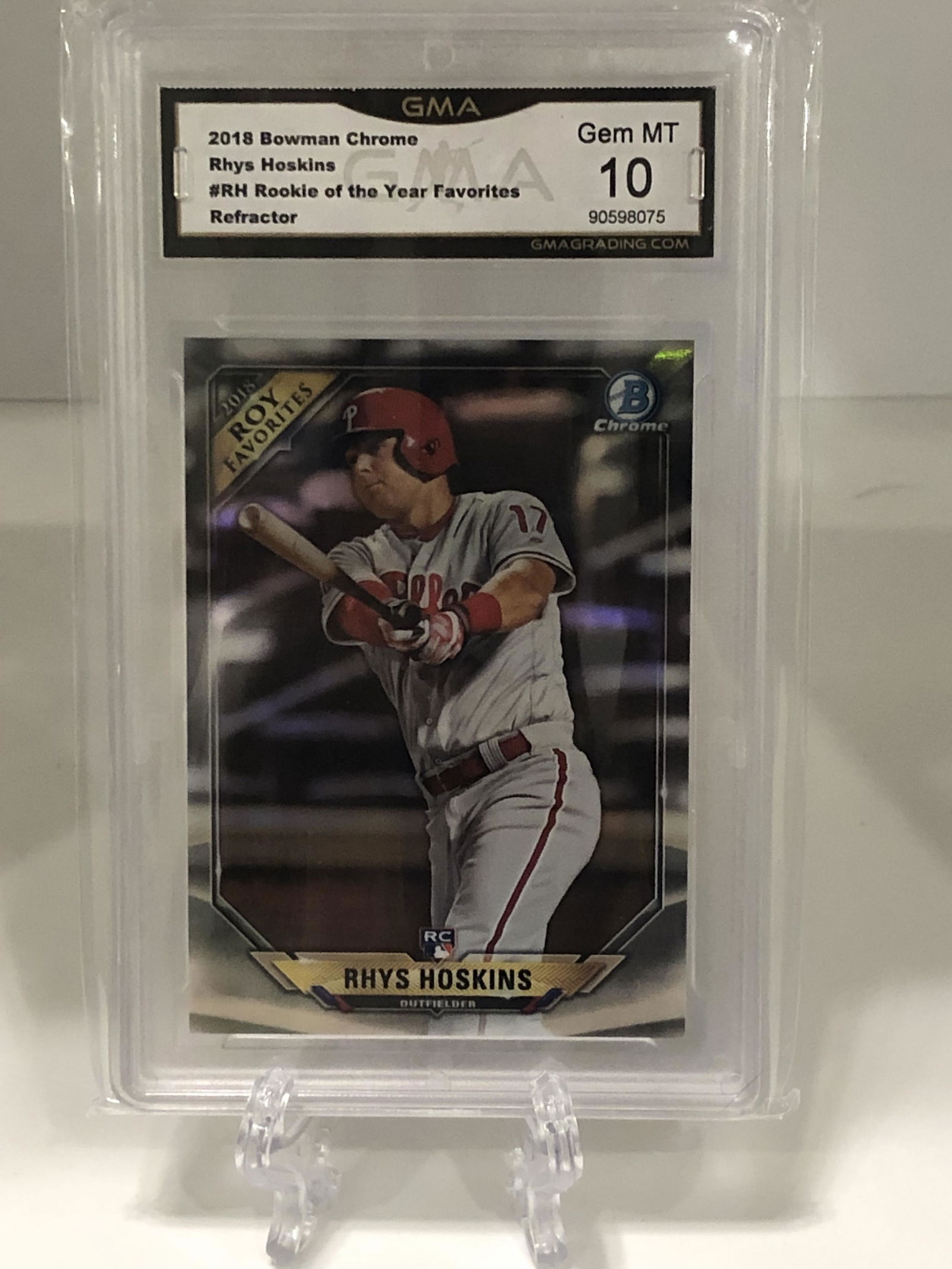 Rhys Hoskins Bowman Chrome ROY Favorites Rookie (1 of 1)
