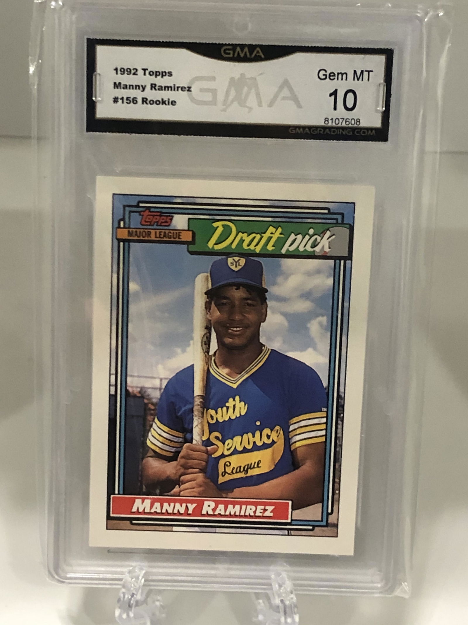 Manny Ramirez Topps Rookie GMA 10 (1 of 1)
