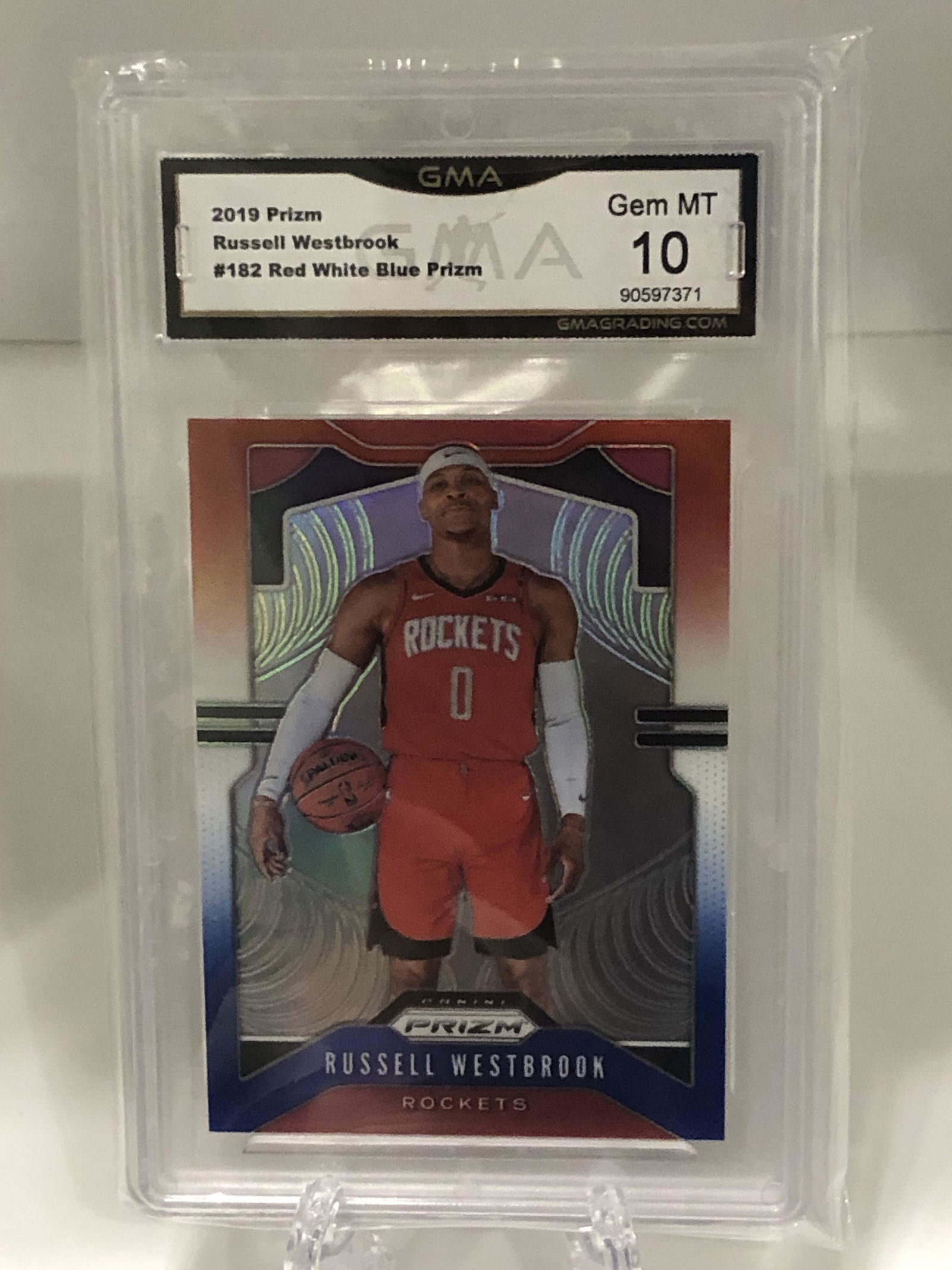 Russell Westbrook Red/White/Blue Prizm GMA 10 (1 of 1)