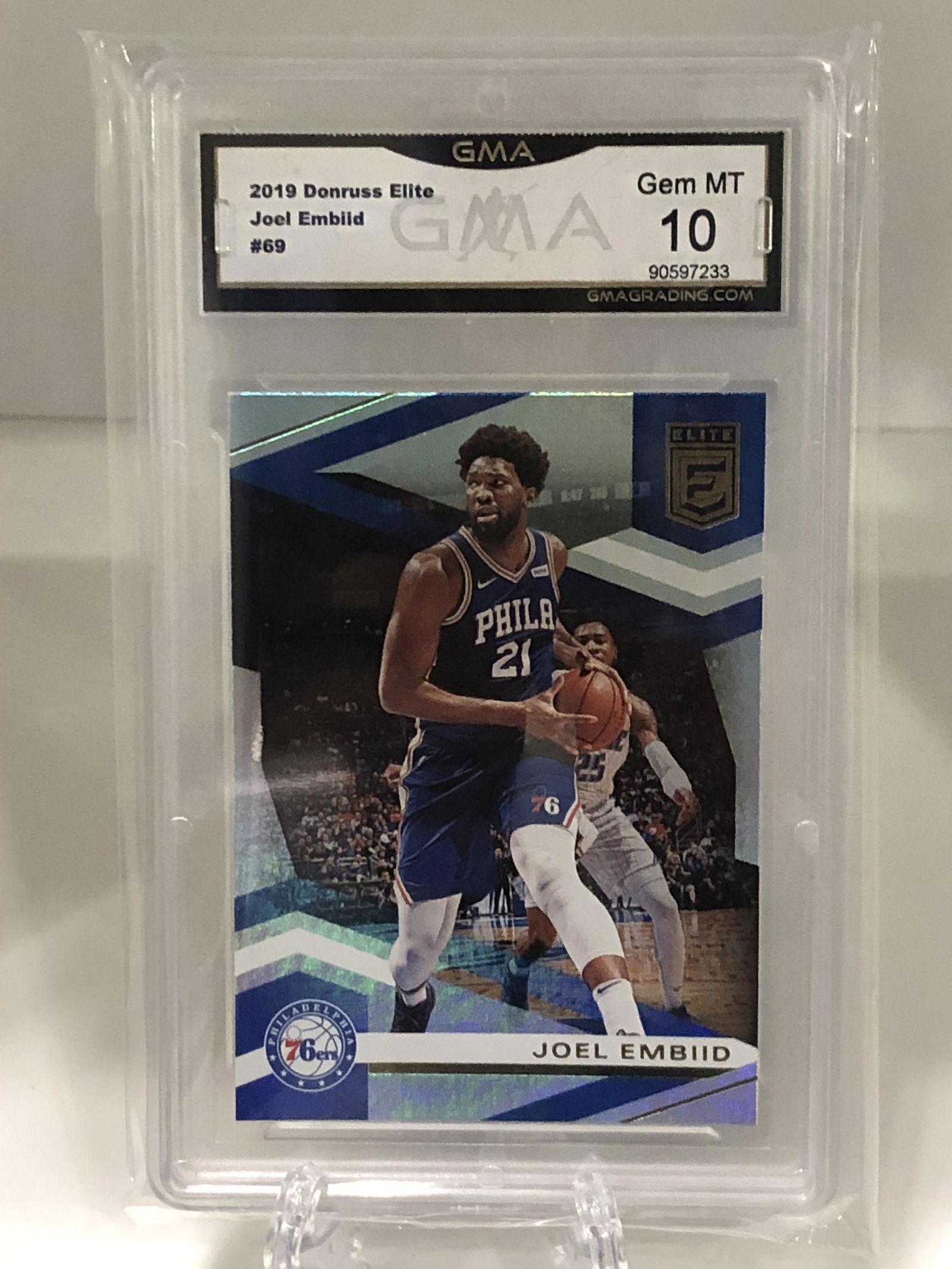 Joel Embiid Donruss Elite GMA 10 (1 of 1)