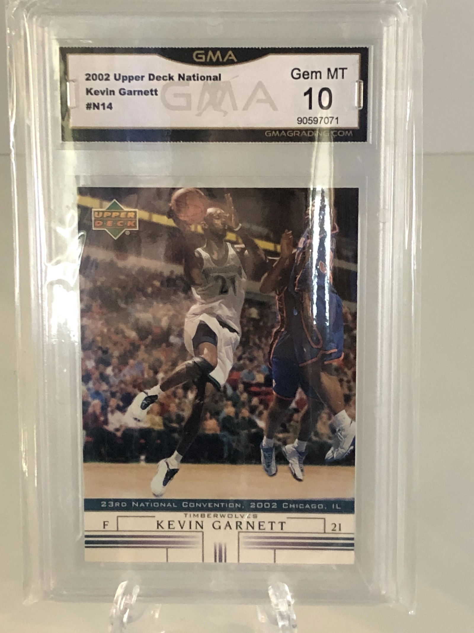 Kevin Garnett Upper Deck National GMA 10 (1 of 1)