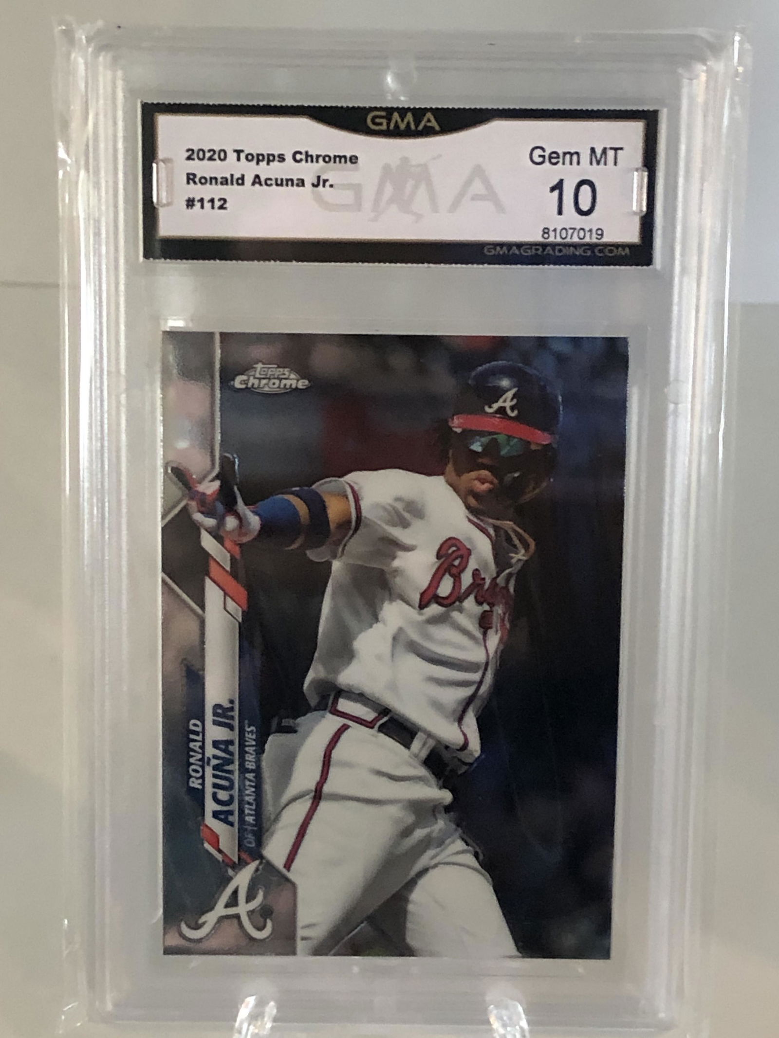 Ronald Acuna Jr Topps Chrome GMA 10 (1 of 1)