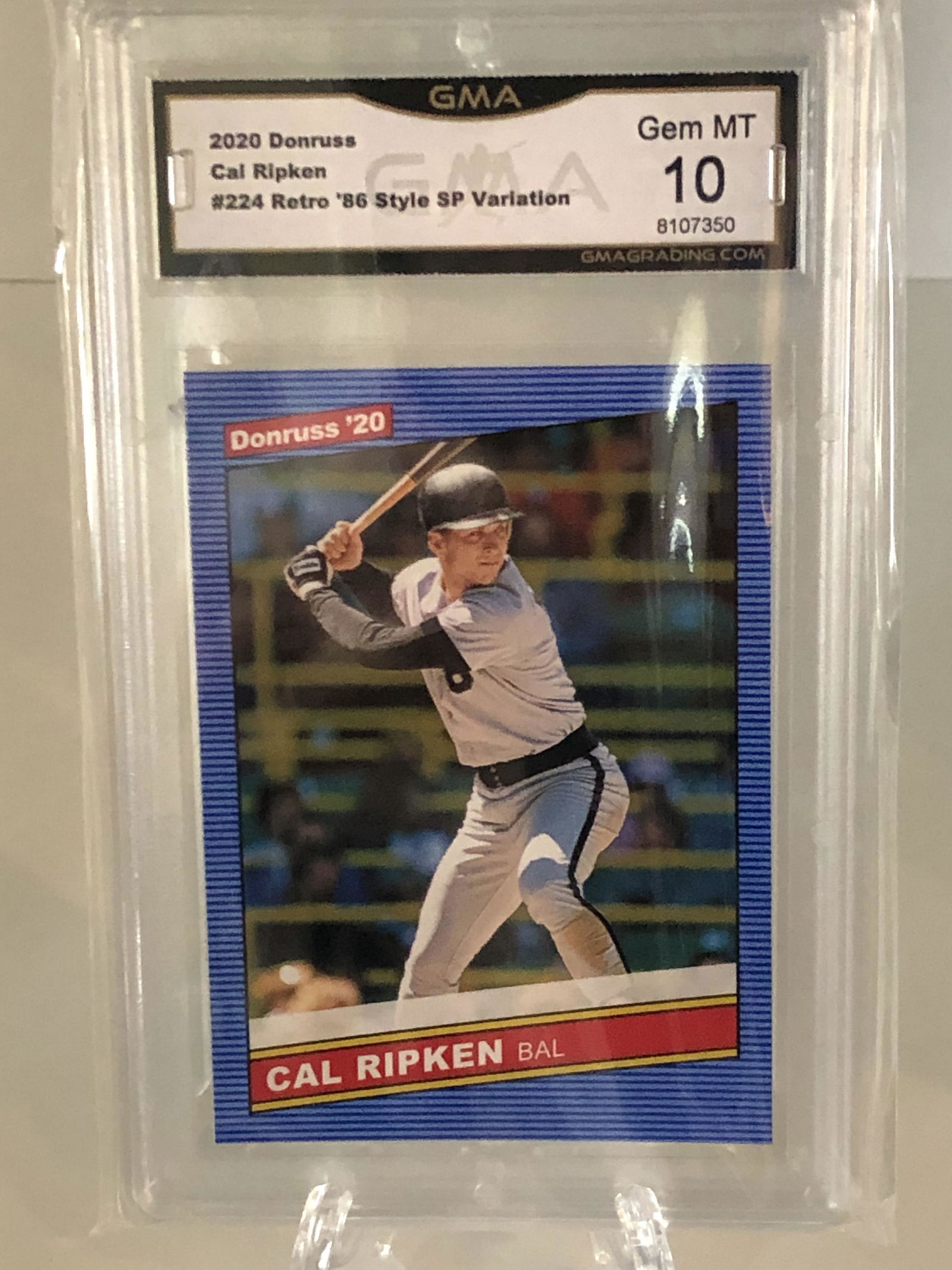 Cal Ripken Jr Retro '86 Style Variation GMA 10 (1 of 1)