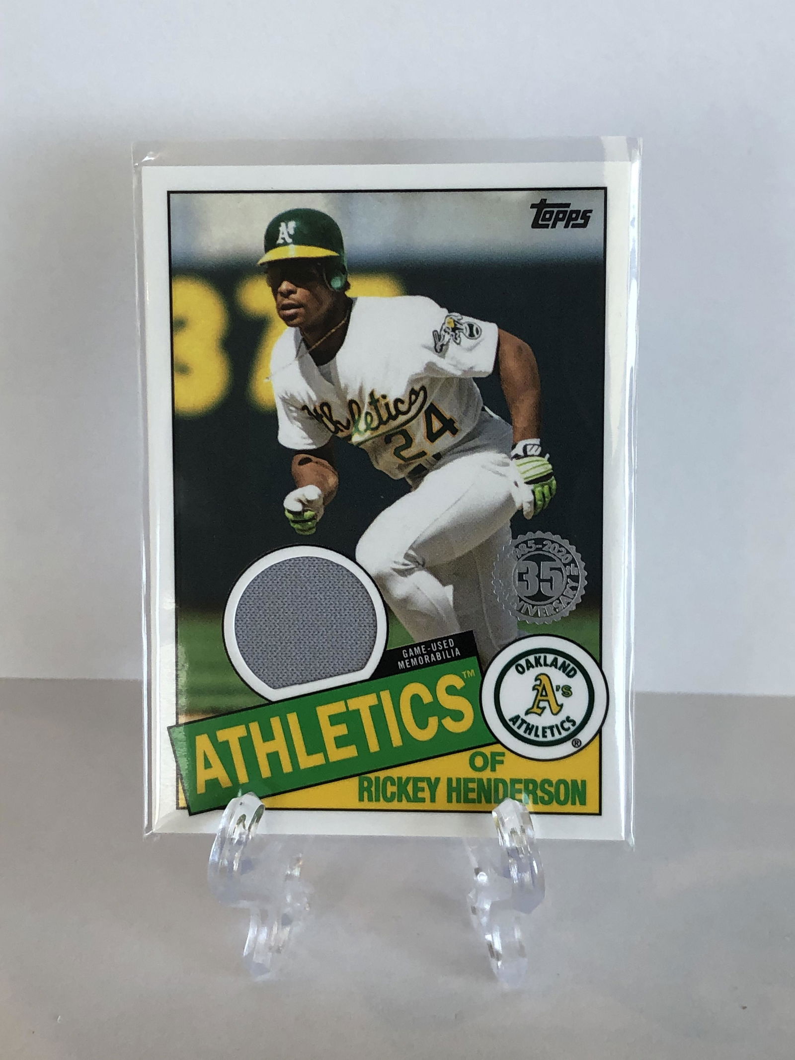 Ricky Henderson Topps Relic Card (1 of 1)
