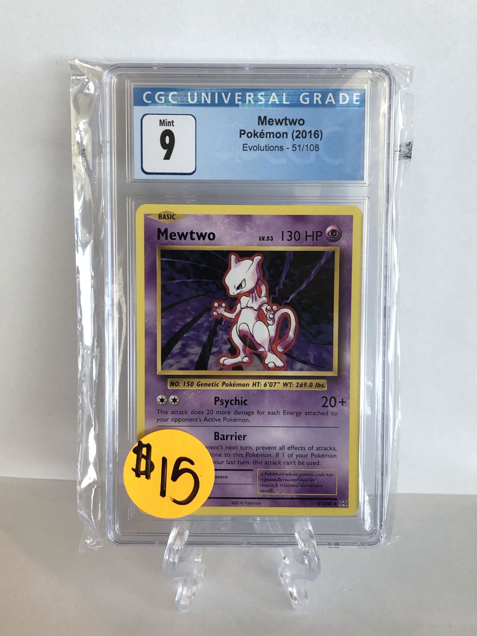 XY Evolutions Mewtwo CGC 9 (1 of 1)