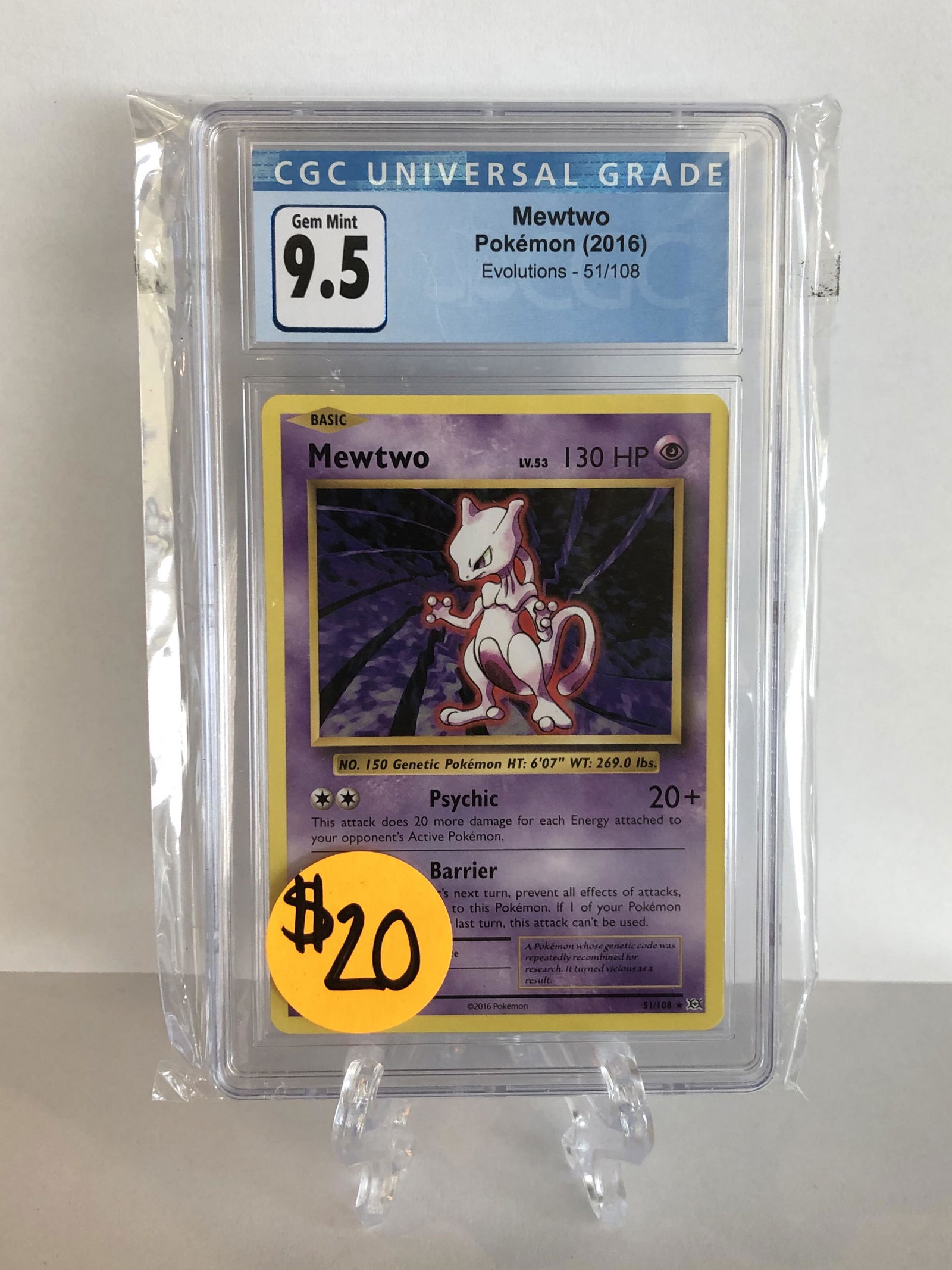 XY Evolutions Mewtwo CGC 9.5 (1 of 1)