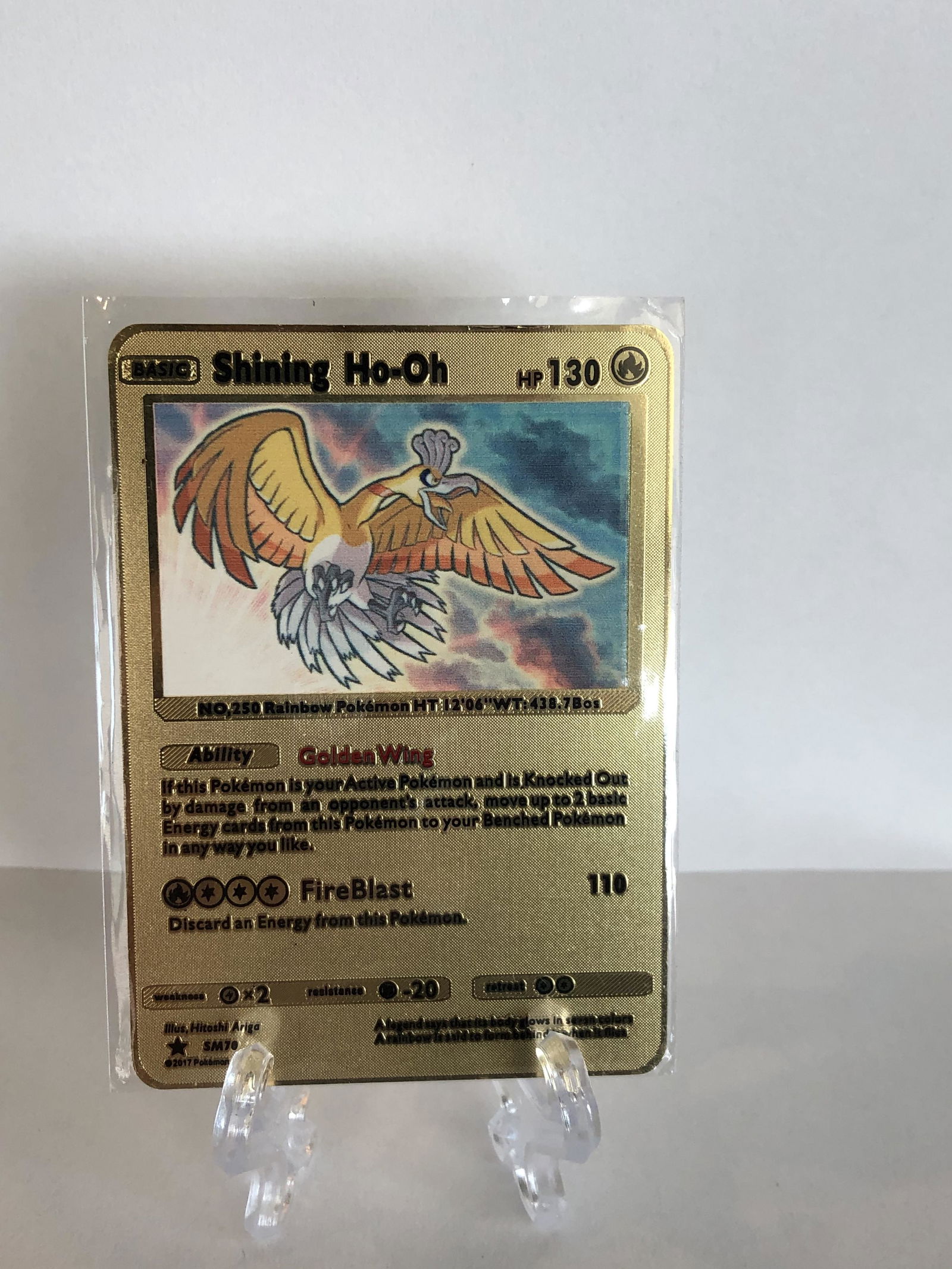 Shining Ho-Oh Custom Made Pokemon Card (1 of 1)