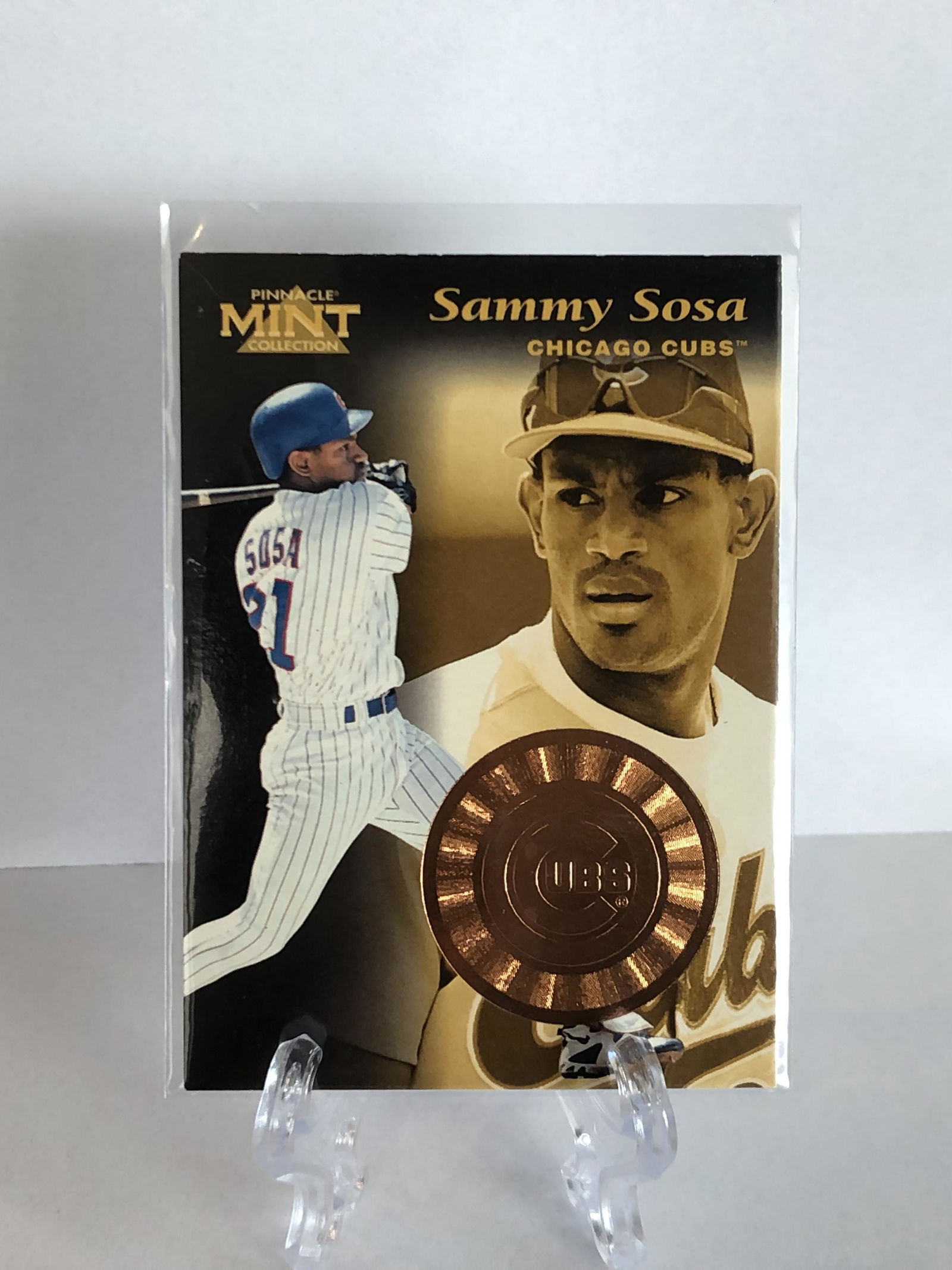 Sammy Sosa Pinnacle Mint Baseball Card (1 of 1)
