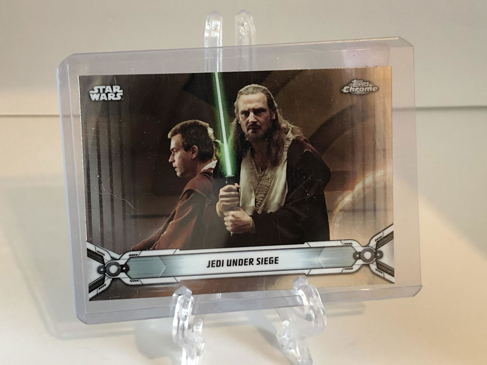 Jedi Under Siege Topps Chrome Star Wars Card (1 of 1)