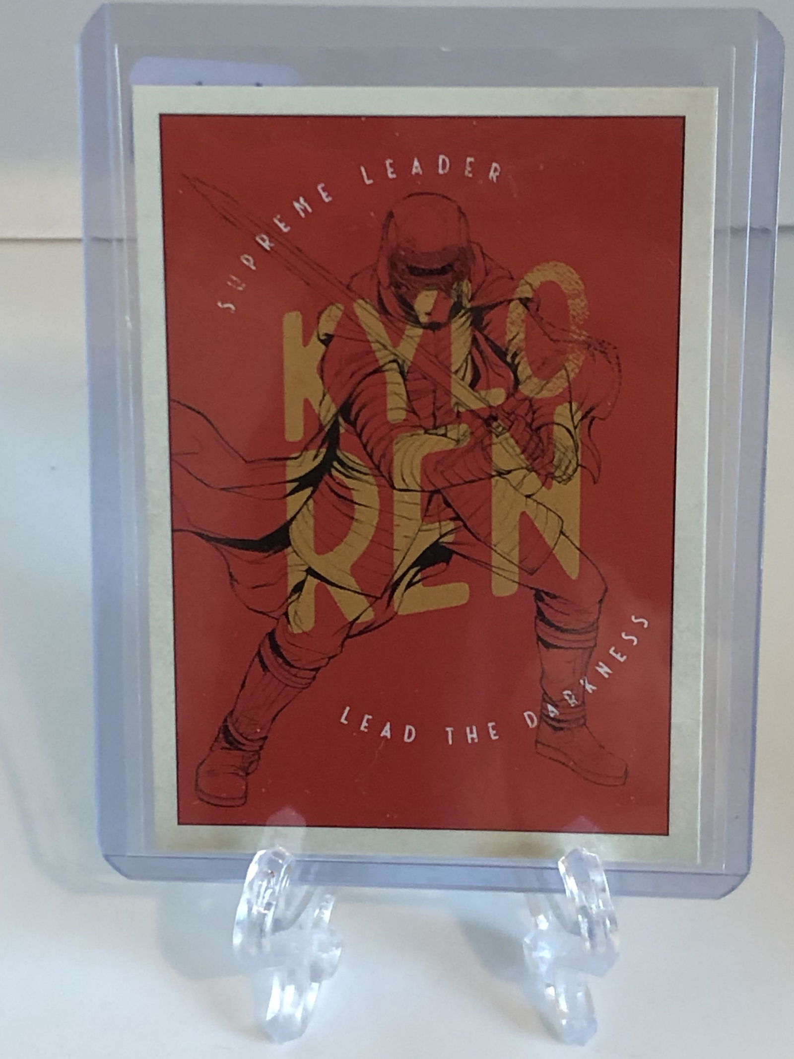 Kylo Ren Supreme Leader Topps Star Wars Card: Kylo Ren Supreme Leader Topps Star Wars Card