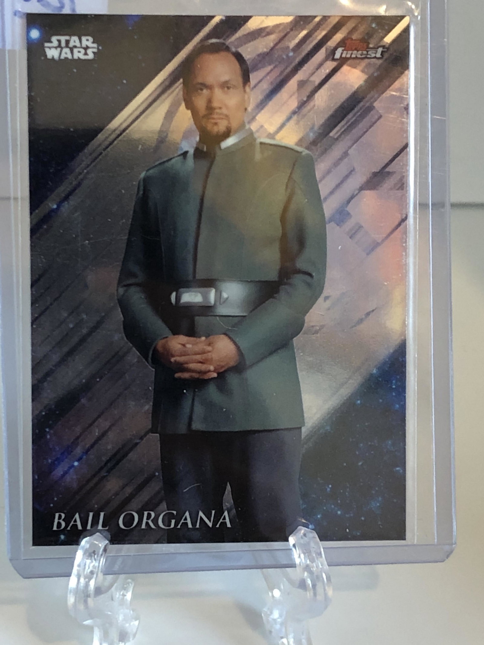 Bail Organa Topps Finest Star Wars Card: Bail Organa Topps Finest Star Wars Card