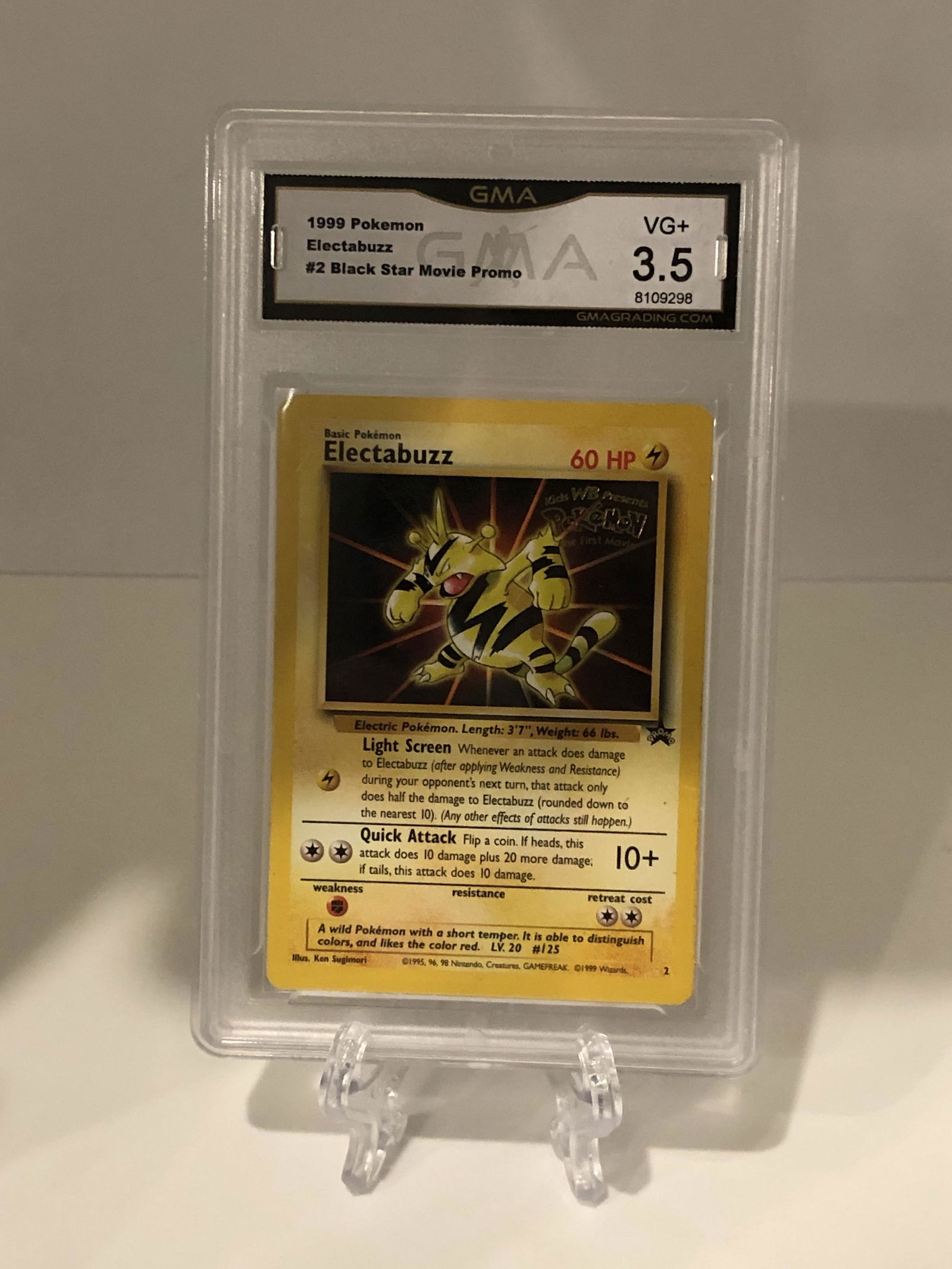 Pokemon The First Movie Electabuzz Black Star Promo GMA (1 of 1)