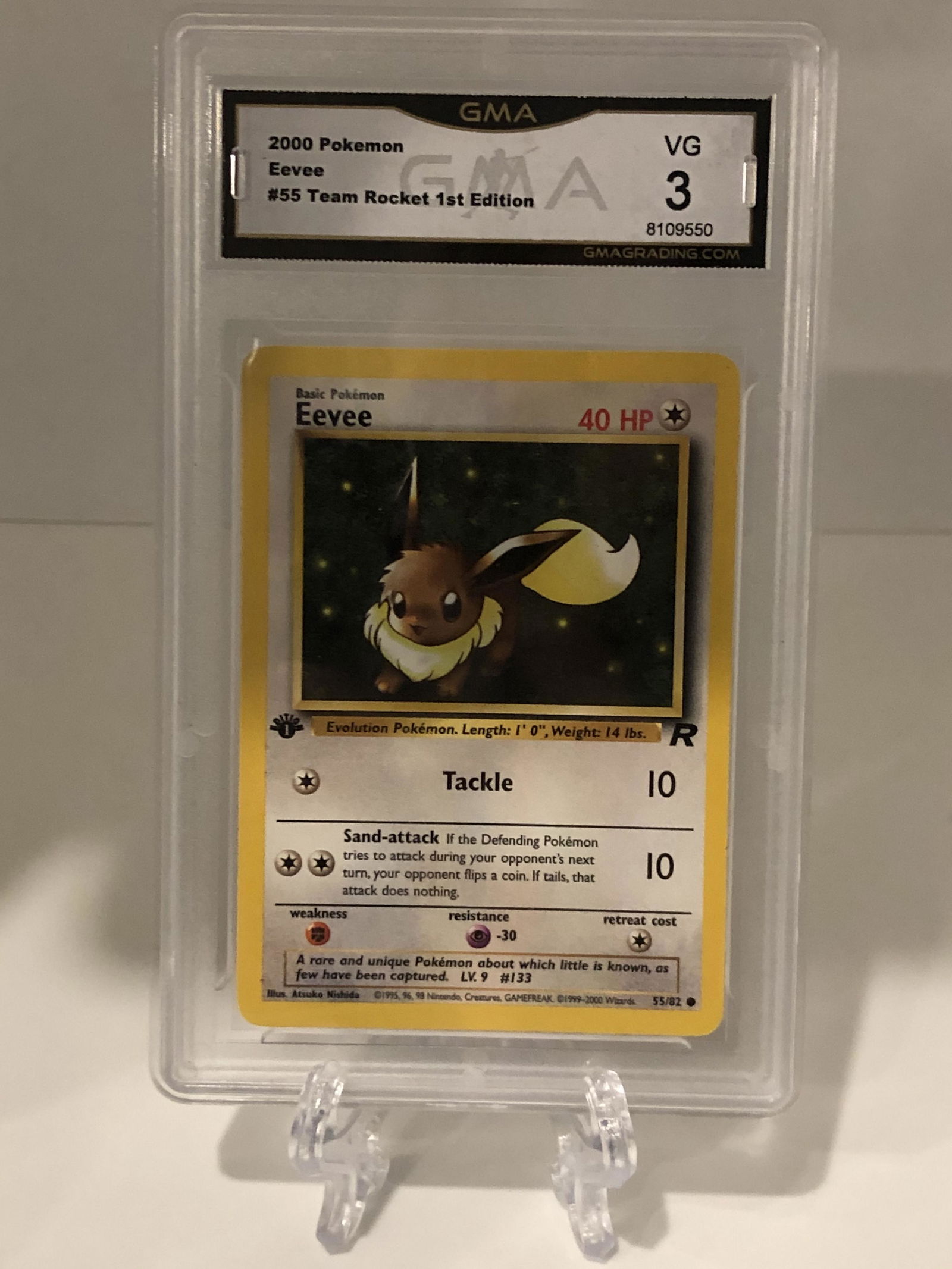 1st Edition Team Rockets Eevee GMA 3 (1 of 1)