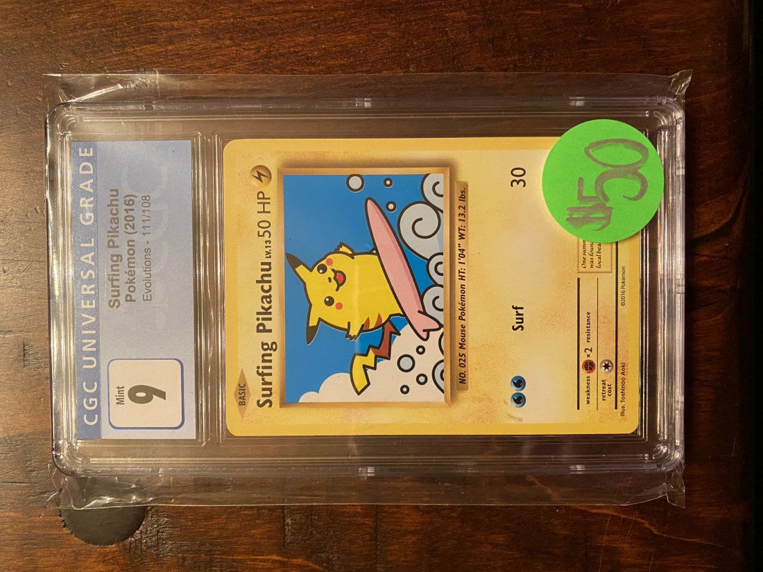 XY Evolutions Surfing Pikachu CGC 9 (1 of 1)