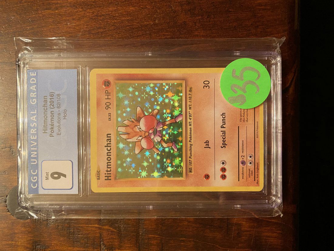 XY Evolutions Hitmonchan Holo CGC 9 (1 of 1)