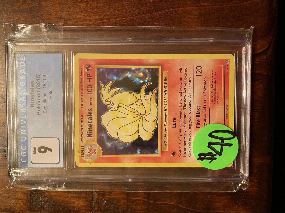 XY Evolutions Ninetails Holo CGC 9 (1 of 1)