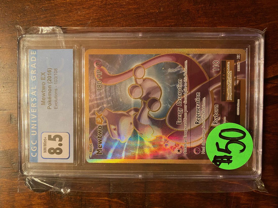 XY Evolutions Mewtwo EX CGC 8.5 (1 of 1)