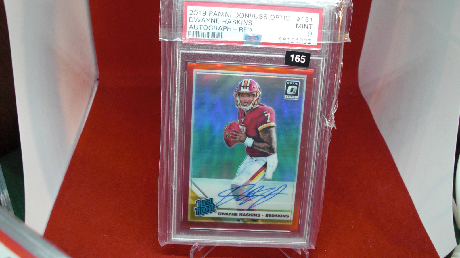 psa graded 2019 dwayne haskins red auto mint 9 (1 of 1)