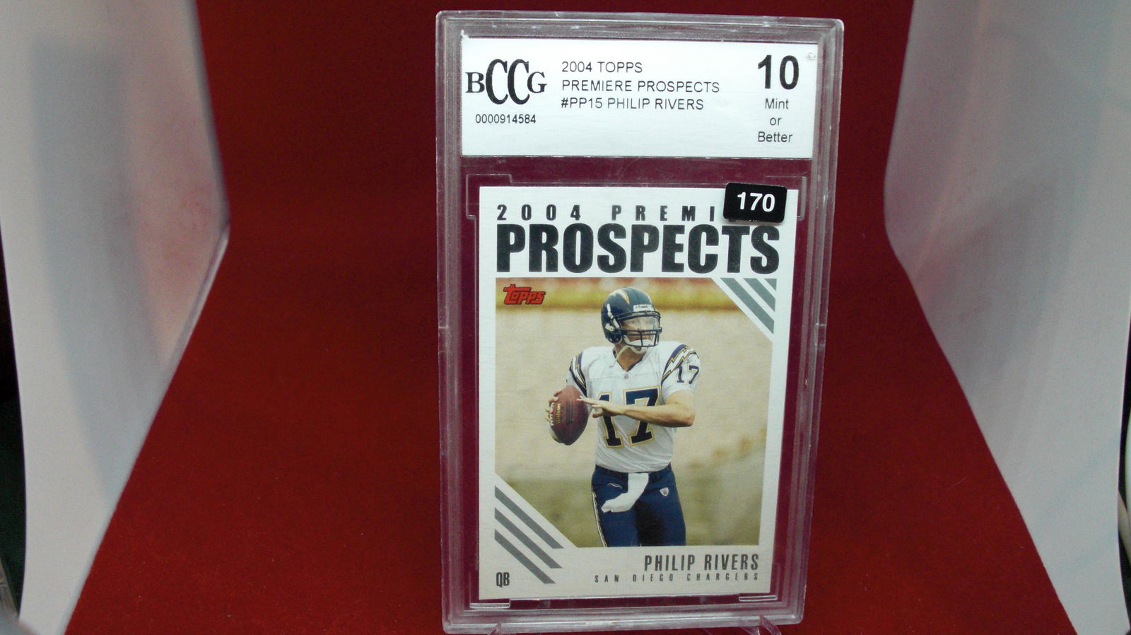 beckett graded 2004 philip rivers mint 10 (1 of 1)